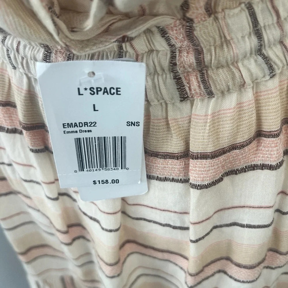 L*space Sz Large Emma Maxi Dress / Swim Cover up Sun soaked Striped NWT - Picture 16 of 16